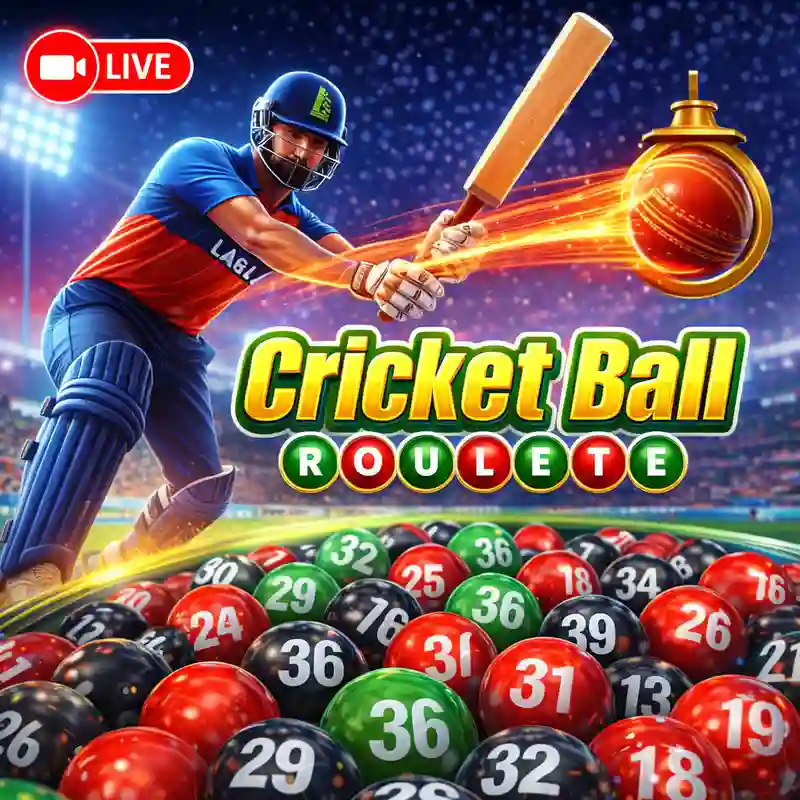 Cricket Ball Roulette high stakes casino game at jj77
